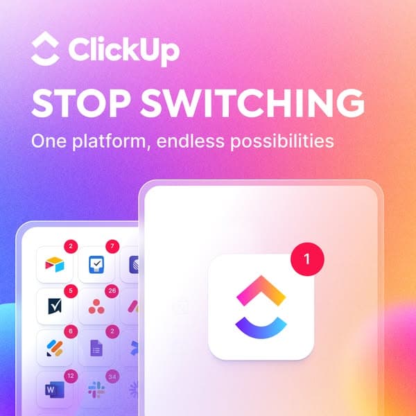 ClickUp ad · BetterYourAds reference library